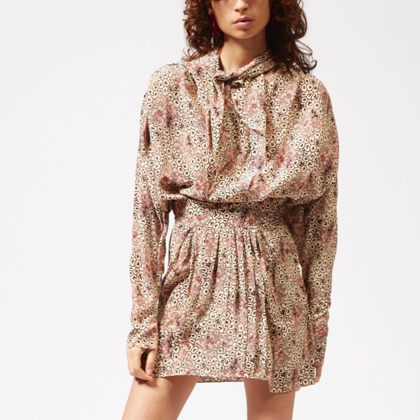 Isabel Marant Silk Tie Neck Blouse
